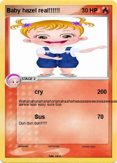 Pokemon Baby hazel real!!!!!!