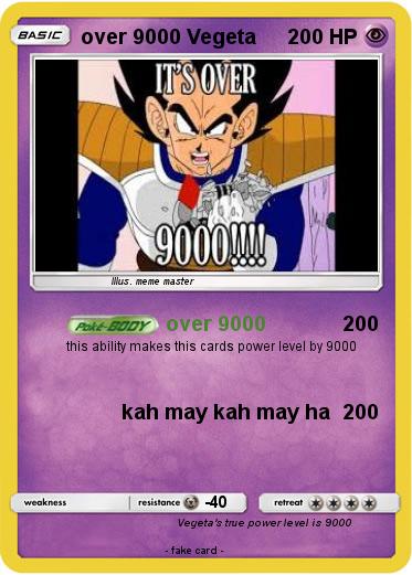Pokemon over 9000 Vegeta