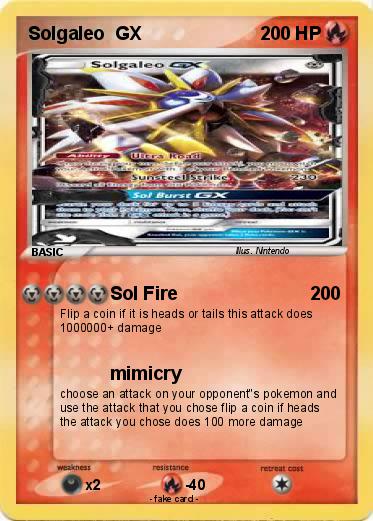 Pokemon Solgaleo  GX