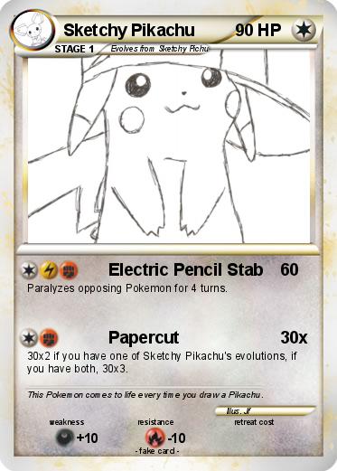 Pokemon Sketchy Pikachu
