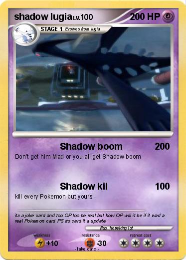 Pokemon shadow lugia