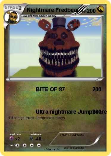 Pokemon nightmare Fredbear 95