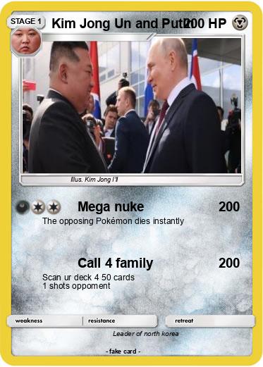 Pokemon Kim Jong Un and Putin