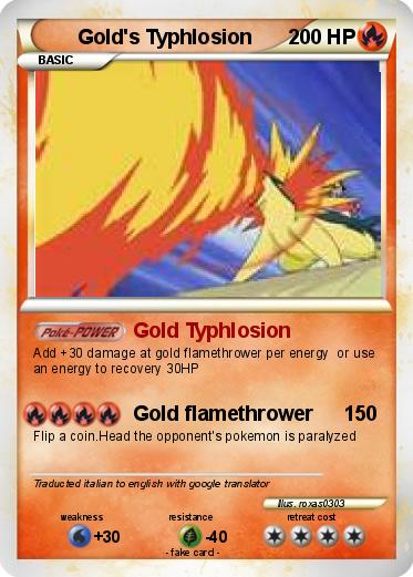 Pokemon Gold's Typhlosion