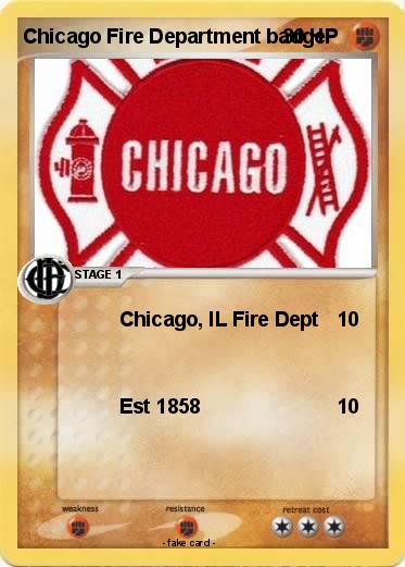 Pokemon Chicago Fire Department badge