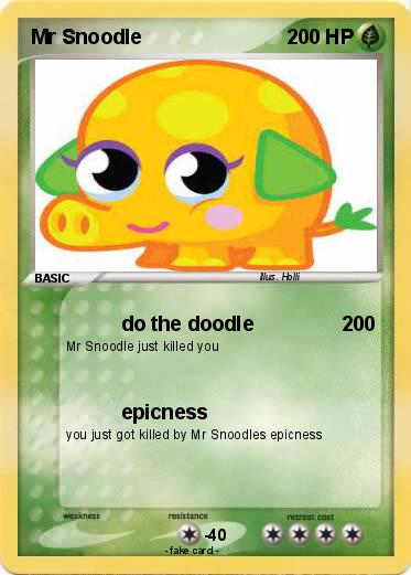 Pokemon Mr Snoodle