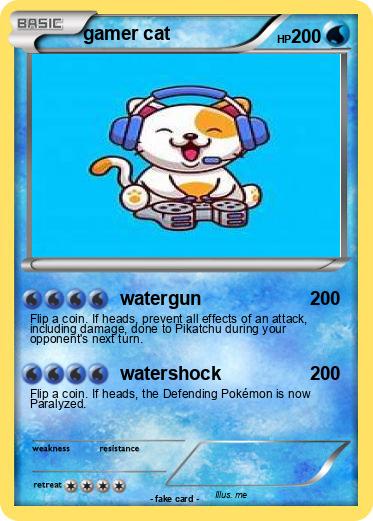 Pokemon gamer cat