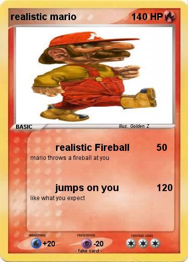 Pokemon realistic mario