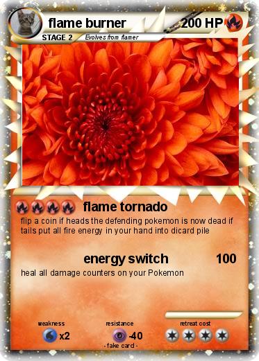 Pokemon flame burner