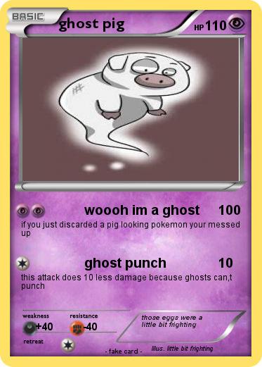 Pokemon ghost pig
