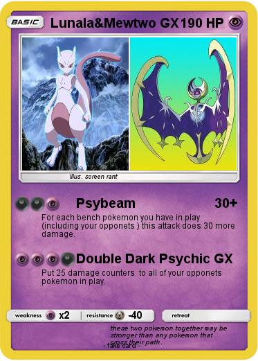 Pokemon Lunala&Mewtwo GX