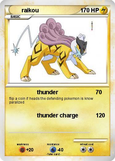 Pokemon raikou
