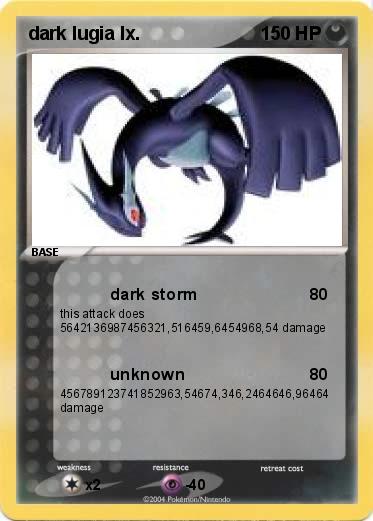 Pokemon dark lugia lx.