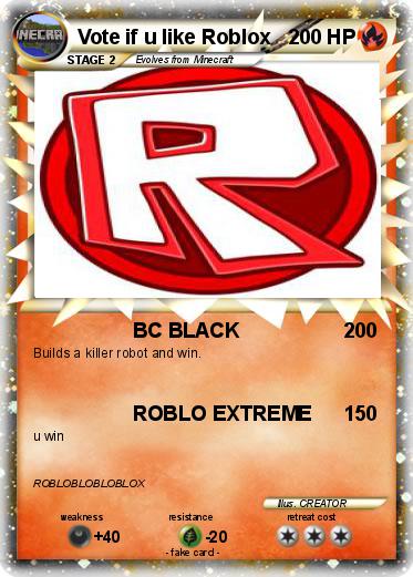 Pokemon Vote if u like Roblox
