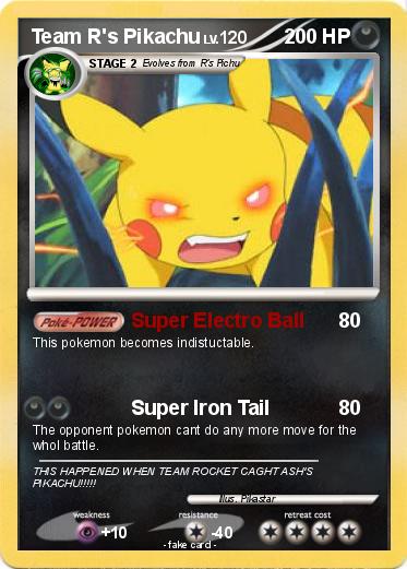 Pokemon Team R's Pikachu