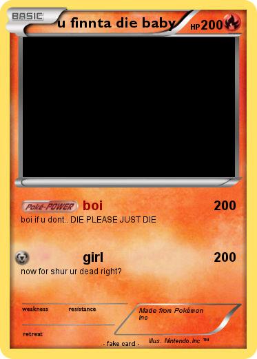 Pokemon u finnta die baby