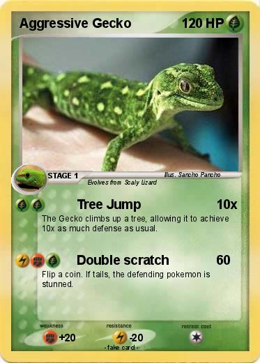 Pokemon Aggressive Gecko