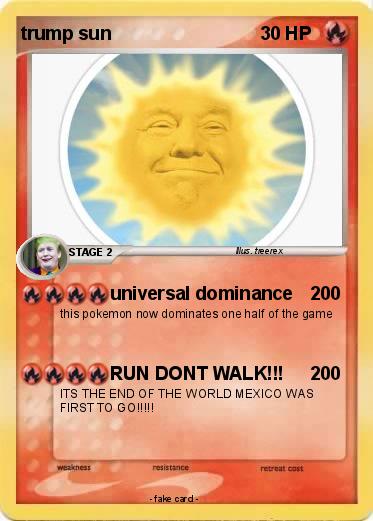 Pokemon trump sun