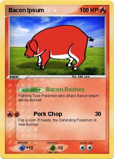 Pokemon Bacon Ipsum