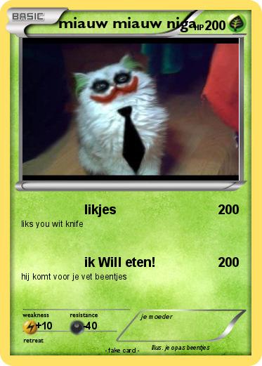 Pokemon miauw miauw niga