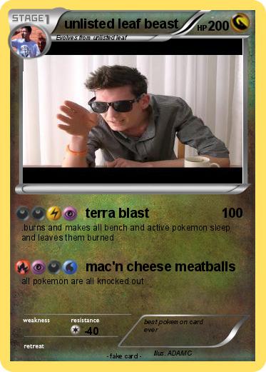 Pokemon unlisted leaf beast