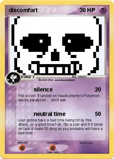 Pokemon discomfort