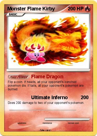 Pokemon Monster Flame Kirby