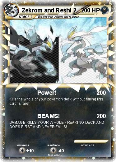 Pokemon Zekrom and Reshi 2