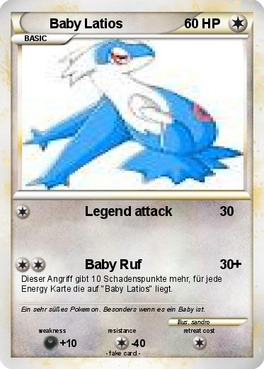Pokemon Baby Latios