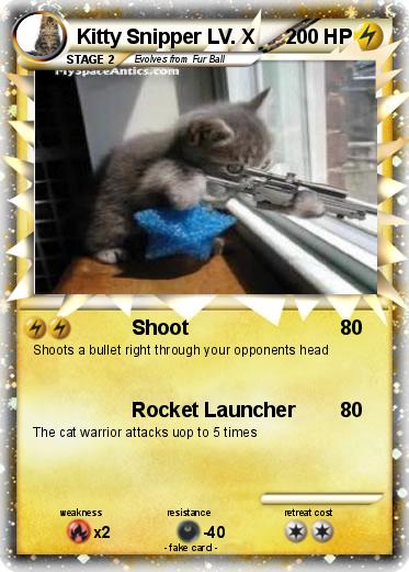 Pokemon Kitty Snipper LV. X