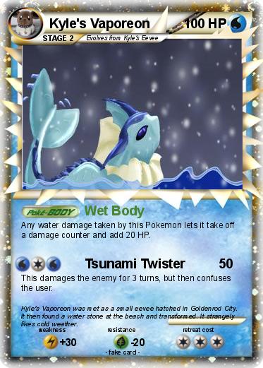 Pokemon Kyle's Vaporeon