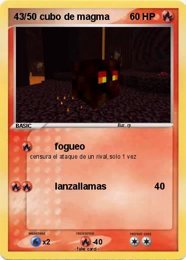 Pokemon 43/50 cubo de magma
