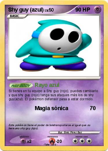 Pokemon Shy guy (azul)