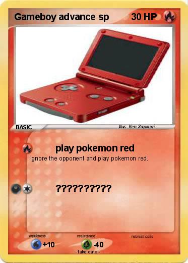 Pokemon Gameboy advance sp