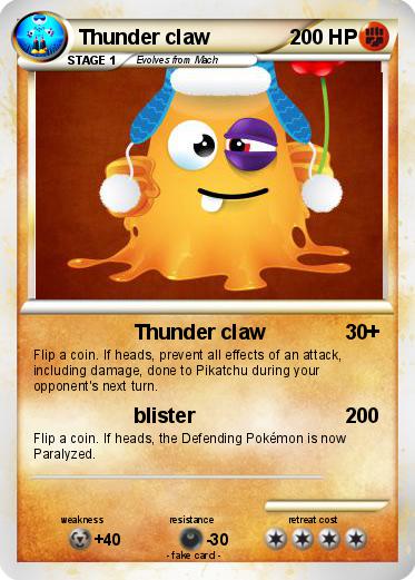 Pokemon Thunder claw