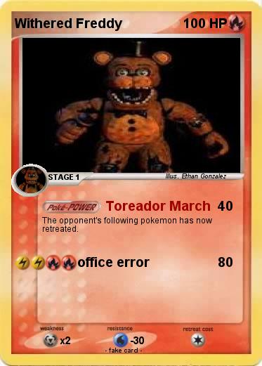 Pokemon Withered Freddy