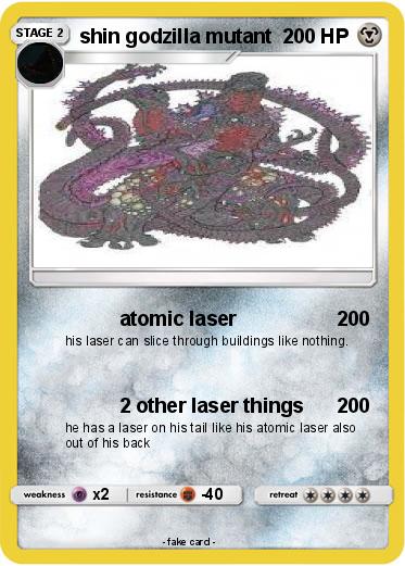 Pokemon shin godzilla mutant