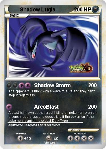 Pokemon Shadow Lugia