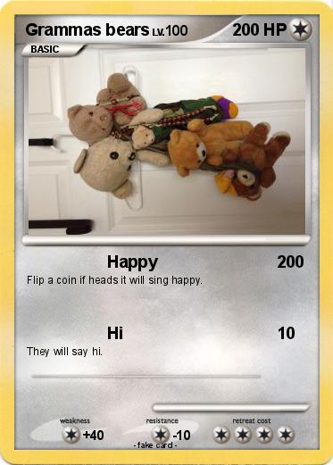 Pokemon Grammas bears