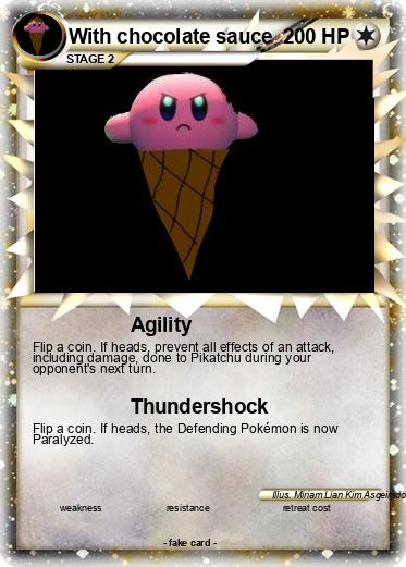 Pokemon With chocolate sauce