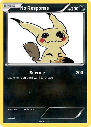 Pokemon No Response