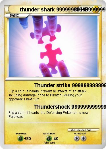Pokemon thunder shark 99999999999999999