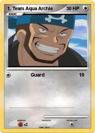 Pokemon 1. Team Aqua Archie