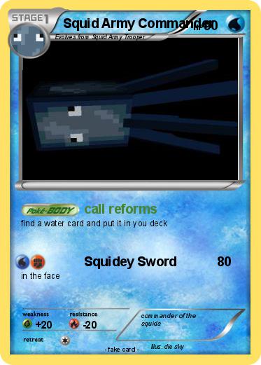 Pokemon Squid Army Commander