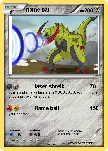 Pokemon flame ball