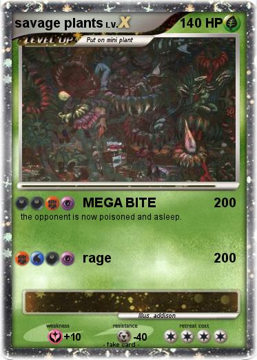 Pokemon savage plants