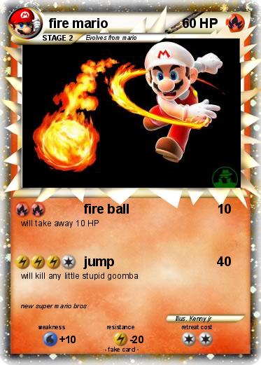 Pokemon fire mario