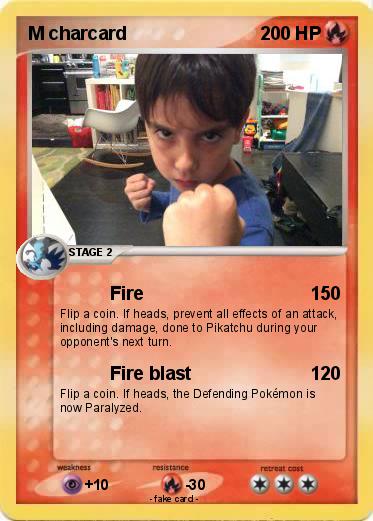 Pokemon M charcard