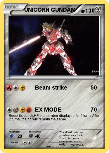 Pokemon UNICORN GUNDAM