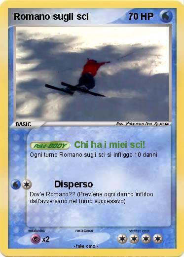 Pokemon Romano sugli sci